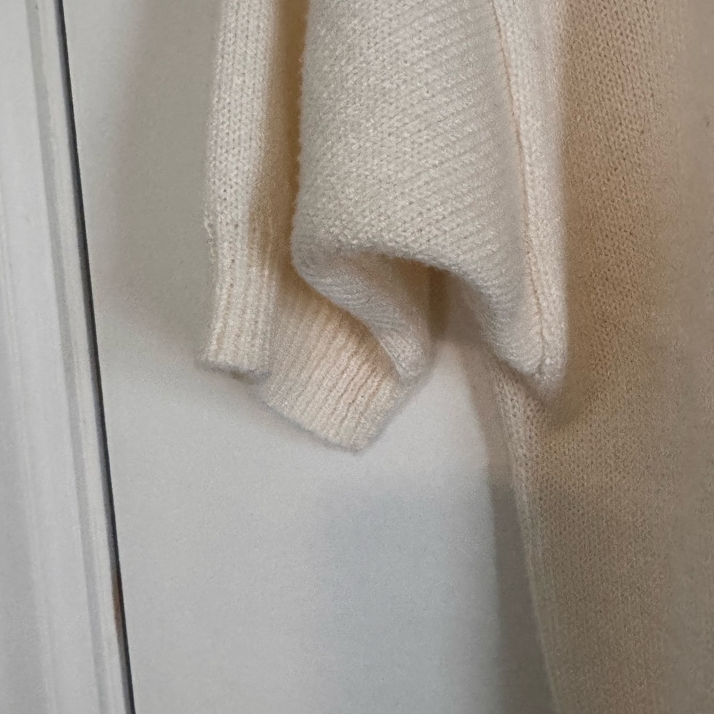Vintage Savion Floral Appliqué Knit Sweater Top Yellow Cream USA Women’s Sz 6 - Picture 5 of 7
